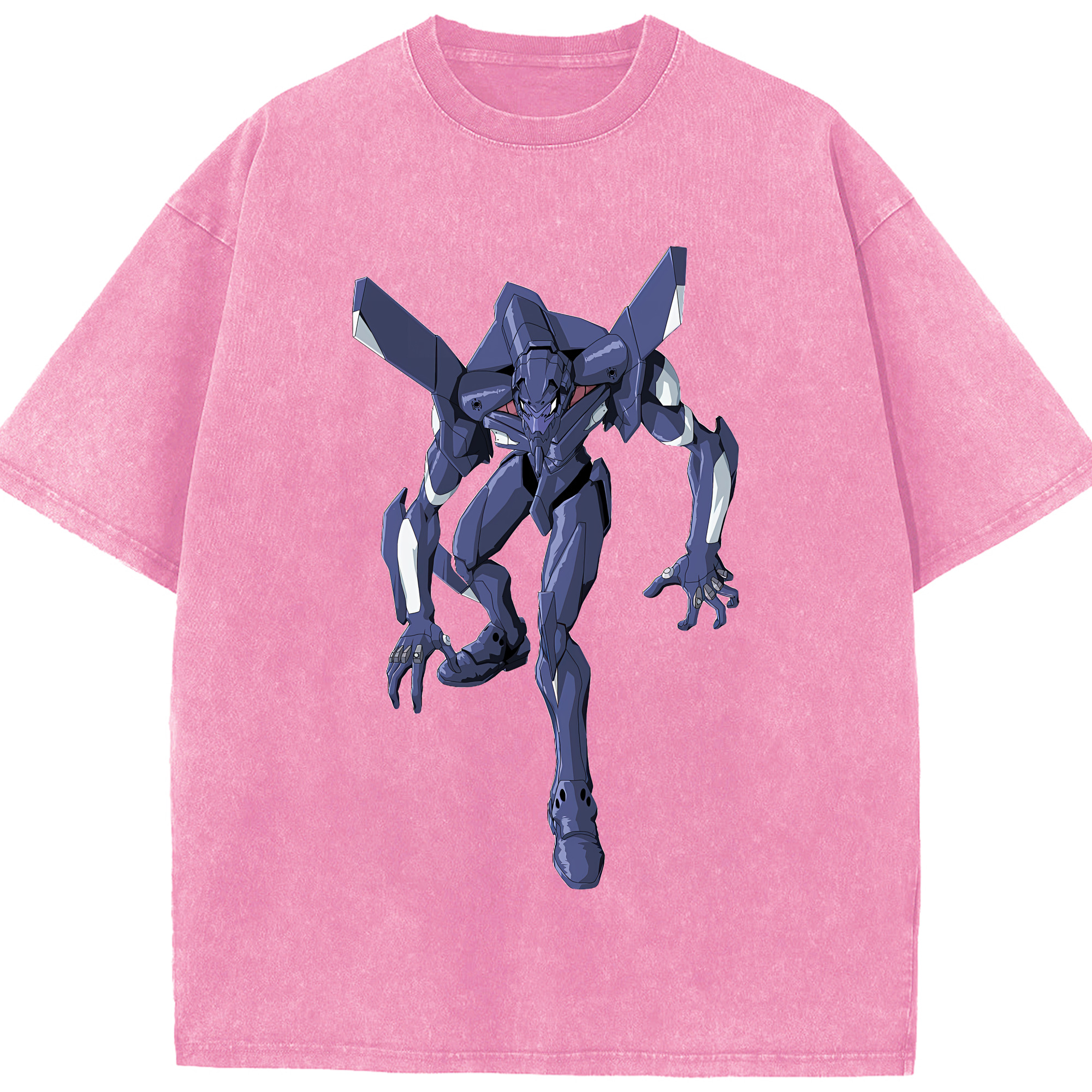 （画像用） EVA 新世紀エヴァンゲリオン 綿100% ヴィンテージ風 半袖Tシャツ（フロントプリント）
